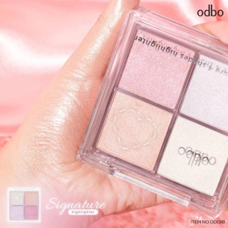 Phấn bắt sáng Odbo Signature Highlighter OD1318 10g chất phấn mịn lì dễ tán