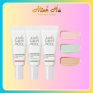 Kem lót chống nắng mini Jung Saem Mool Skin Setting Tone-up Base (Hồng) SPF 50+/PA+++ 5ml nâng tông tự nhiên