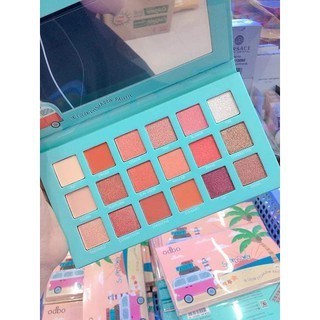 Bảng phấn mắt 18 ô Odbo Sundown 18 Color Eyeshadow Palette OD243 nhuyễn, mịn, rất dễ tán