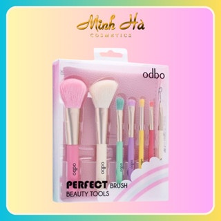 [Kèm túi] Bộ 7 cây cọ Odbo Perfect Brush Beauty Tools OD8193 đầu lông mượt dễ dàng thao tác