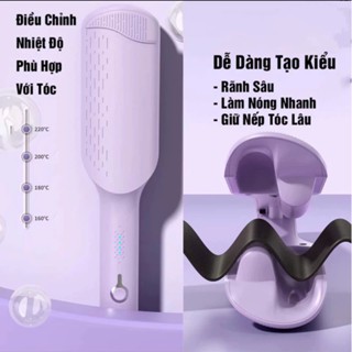Máy dập sóng tóc Hippe CENBY rãnh sâu size 32mm thiết kế xinh xắn, thích hợp mọi loại tóc