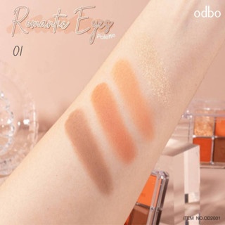 Phấn mắt 4 ô Odbo Romantic Eye Palette OD2001 4g bám màu tốt tự nhiên nhưng lâu trôi