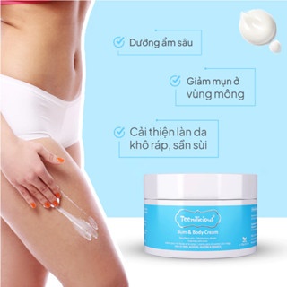 Kem dưỡng mông Teenilicious Bum & Body Cream 100g làm sáng giảm thâm
