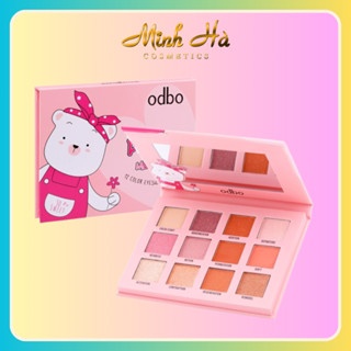 Phấn mắt Odbo Pink Memory 12 color So Sweet OD242 màu 02 12g giúp đôi mắt trở nên xinh xắn và cuốn hút hơn
