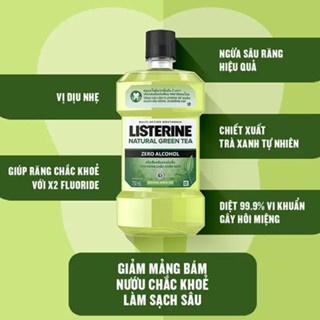 Nước súc miệng Listerine Cool Mint Total Care Sensitive 250/750ml cho răng nhạy cảm
