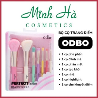 [Kèm túi] Bộ 7 cây cọ Odbo Perfect Brush Beauty Tools OD8193 đầu lông mượt dễ dàng thao tác