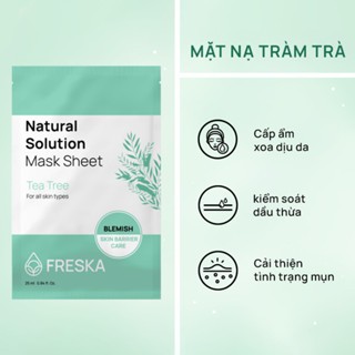 Mặt nạ Freska Natural Solution Mask Sheet 25ml giúp làn da mềm mượt ẩm mịn