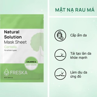 Mặt nạ Freska Natural Solution Mask Sheet 25ml giúp làn da mềm mượt ẩm mịn
