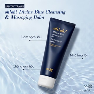 Sáp tẩy trang Oh!oh! Divine Blue Cleansing & Massaging Balm 30/150ml nhẹ nhàng loại bỏ lớp makeup, bụi bẩn và tạp chất
