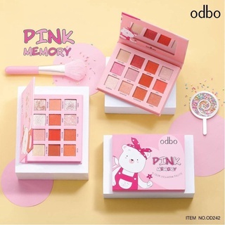 Phấn mắt Odbo Pink Memory 12 color So Sweet OD242 màu 02 12g giúp đôi mắt trở nên xinh xắn và cuốn hút hơn