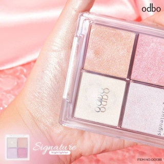 Phấn bắt sáng Odbo Signature Highlighter OD1318 10g chất phấn mịn lì dễ tán