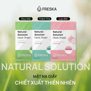 Mặt nạ Freska Natural Solution Mask Sheet 25ml giúp làn da mềm mượt ẩm mịn