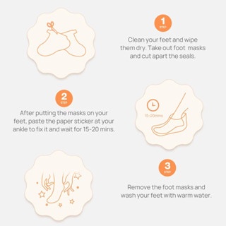 Mặt nạ chân Lanbena Remove Calluses Foot Peel Mask 40g loại bỏ tế bào chết dưỡng trắng da hiệu quả