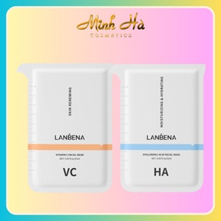 Mặt nạ giấy Lanbena Facial Mask 25ml dưỡng trắng da giúp da sáng bóng