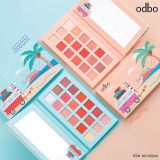 Bảng phấn mắt 18 ô Odbo Sundown 18 Color Eyeshadow Palette OD243 nhuyễn, mịn, rất dễ tán