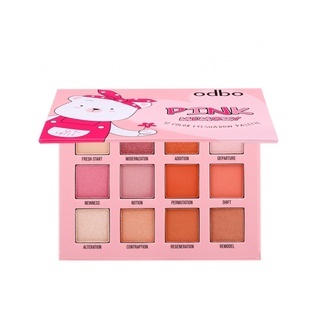 Phấn mắt Odbo Pink Memory 12 color So Sweet OD242 màu 02 12g giúp đôi mắt trở nên xinh xắn và cuốn hút hơn