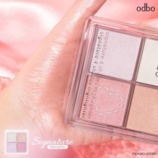 Phấn bắt sáng Odbo Signature Highlighter OD1318 10g chất phấn mịn lì dễ tán