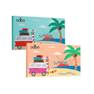 Bảng phấn mắt 18 ô Odbo Sundown 18 Color Eyeshadow Palette OD243 nhuyễn, mịn, rất dễ tán
