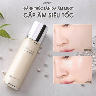 Nước hoa hồng DR.PEPTI+ Centella Asiatica 180ml cấp ẩm giúp da mượt mà sáng bóng