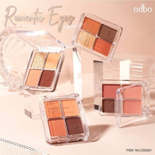 Phấn mắt 4 ô Odbo Romantic Eye Palette OD2001 4g bám màu tốt tự nhiên nhưng lâu trôi