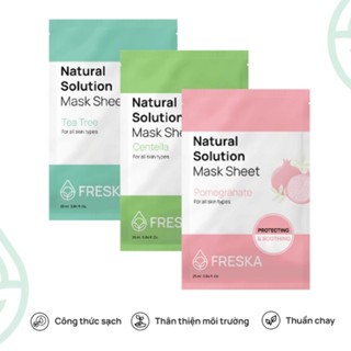 Mặt nạ Freska Natural Solution Mask Sheet 25ml giúp làn da mềm mượt ẩm mịn