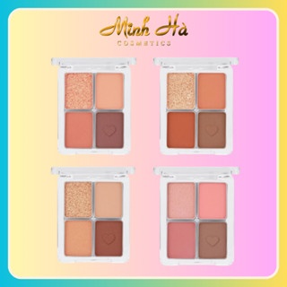 Phấn mắt 4 ô Odbo Romantic Eye Palette OD2001 4g bám màu tốt tự nhiên nhưng lâu trôi