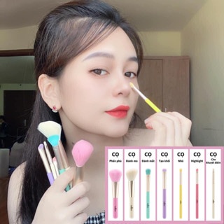 [Kèm túi] Bộ 7 cây cọ Odbo Perfect Brush Beauty Tools OD8193 đầu lông mượt dễ dàng thao tác