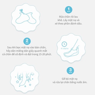 Mặt nạ chân Lanbena Foot Peel Mask 40ml dưỡng ẩm loại bỏ lớp da chết xỉn màu
