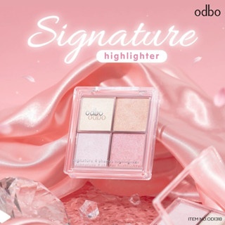 Phấn bắt sáng Odbo Signature Highlighter OD1318 10g chất phấn mịn lì dễ tán