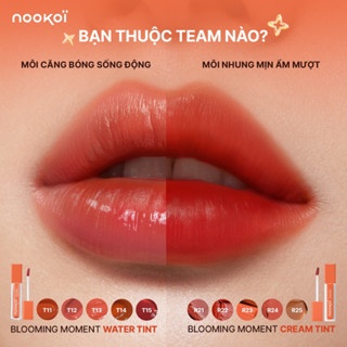 Son bóng Nookoi Blooming Moment Water Tint Cream Tint 3.8g không lem màu giúp đôi môi căng mọng