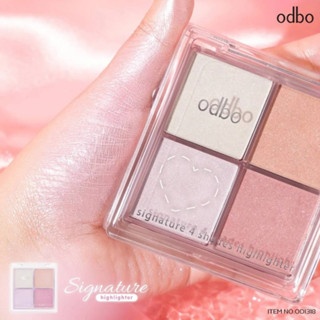 Phấn bắt sáng Odbo Signature Highlighter OD1318 10g chất phấn mịn lì dễ tán