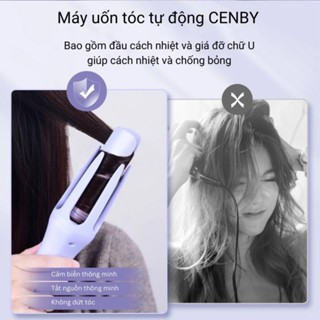 Máy uốn tóc tự động Cenby trục 32 tiện lợi làm xoăn 2 chiều