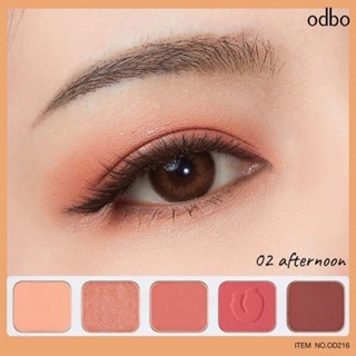 Bảng phấn mắt 5 ô Odbo Besuty Session Eyeshadow OD216 7.5g chất mịn bám lâu