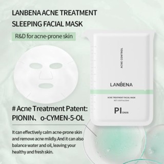 Mặt nạ giấy Lanbena Facial Mask 25ml dưỡng trắng da giúp da sáng bóng