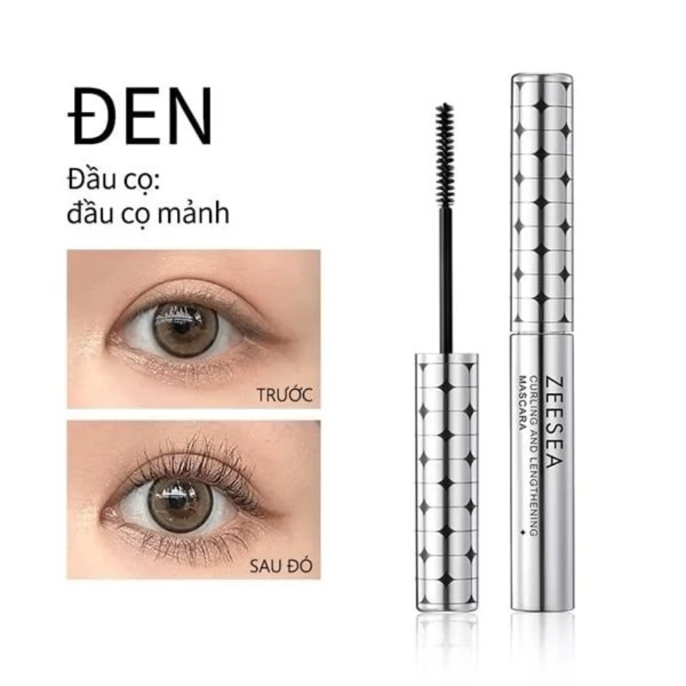 Mascara Zeesea Vỏ bạc kháng nước lâu trôi 36h 6g