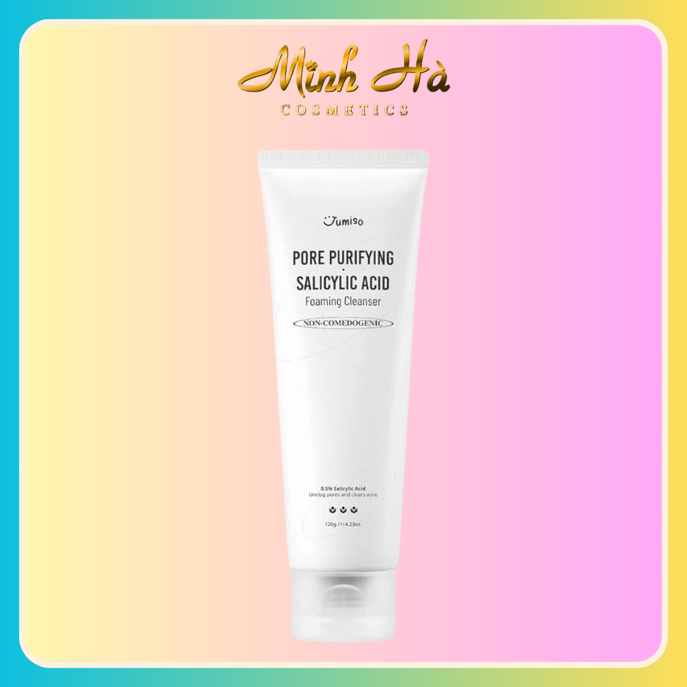 Sữa rửa mặt Jumiso Pore Purifying Salicylic Acid Foaming Cleanser 120g làm sạch sâu, giảm dầu nhờn, ngừa mụn
