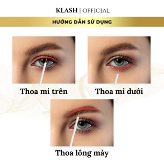 Dưỡng mi Klash Natural Eyelash Essence 3ml hỗ trợ mọc dài mi và mày, cong vút chắc khỏe tự nhiên