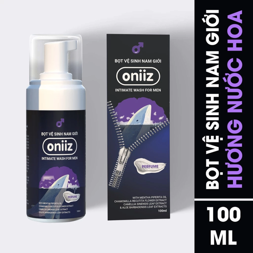 Bọt vệ sinh nam Oniiz 100ml làm sạch sâu, hương thơm dịu nhẹ