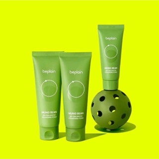 Sữa rửa mặt Beplain Mung Bean pH-Balanced Cleansing Foam 80ml làm sạch, thải độc và phục hồi làn da mệt mỏi