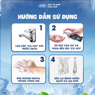 Bọt vệ sinh nam Oniiz 100ml làm sạch sâu, hương thơm dịu nhẹ
