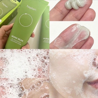 Sữa rửa mặt Beplain Mung Bean pH-Balanced Cleansing Foam 80ml làm sạch, thải độc và phục hồi làn da mệt mỏi