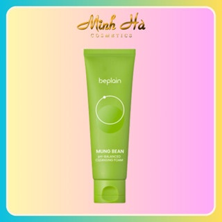Sữa rửa mặt Beplain Mung Bean pH-Balanced Cleansing Foam 80ml làm sạch, thải độc và phục hồi làn da mệt mỏi