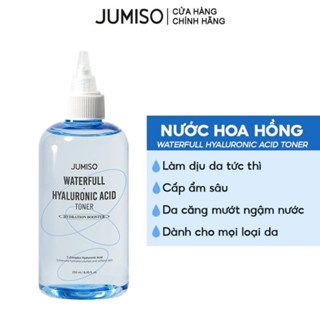 Nước hoa hồng Jumiso Waterfull Hyaluronic Acid Toner 250ml làm dịu, tạo hàng rào bảo vệ da