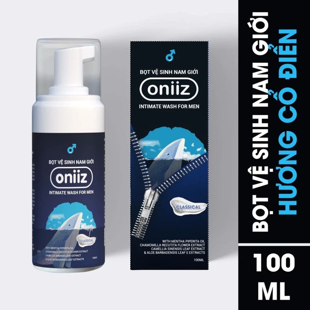 Bọt vệ sinh nam Oniiz 100ml làm sạch sâu, hương thơm dịu nhẹ