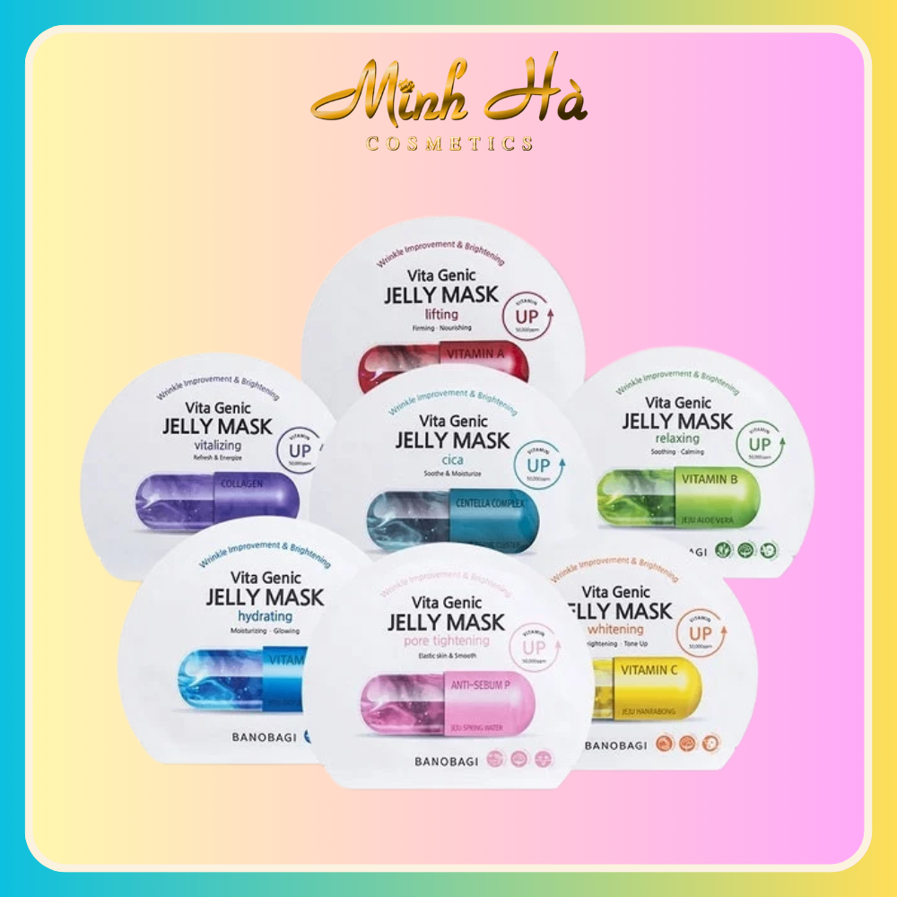 Mặt nạ giấy BANOBAGI Vita Genic Jelly Mask 30g giúp trắng sáng cấp ẩm chống lão hóa da