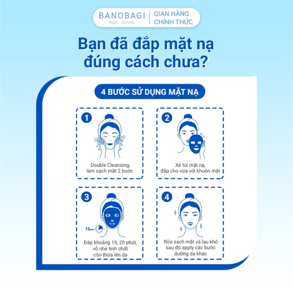 Mặt nạ giấy BANOBAGI Vita Genic Jelly Mask 30g giúp trắng sáng cấp ẩm chống lão hóa da