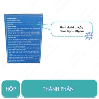 Muối biển súc miệng Nano Bạc Napure 30 gói làm sạch hiệu quả