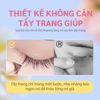 Mi giả tự dính không dùng keo Mlen Diary Glueless Falsies mỏng nhẹ phù hợp không biết gắn mi