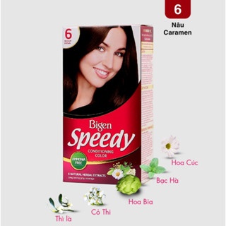 Thuốc nhuộm tóc dạng kem Bigen Speedy Color Cream 80ml phủ bạc dưỡng tóc
