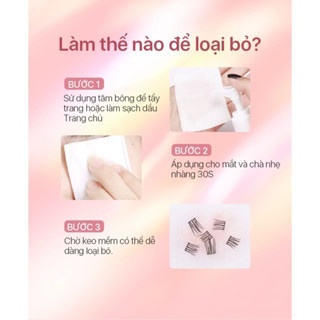 Mi giả Mlen Diary Wispy & Doll Eyelashes 10g siêu tự nhiên thích hợp cho người mới bắt đầu